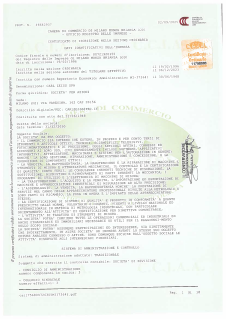 Anteprima immagine di Certificato Camera di Commercio