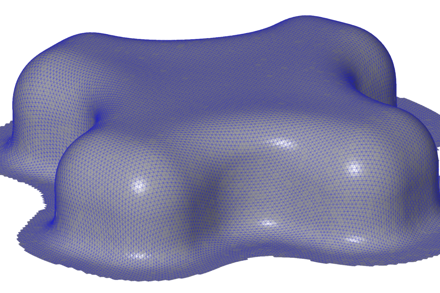 mesh della nuvola di punti 3d