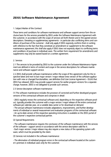 Anteprima immagine di Software Maintenance Agreement