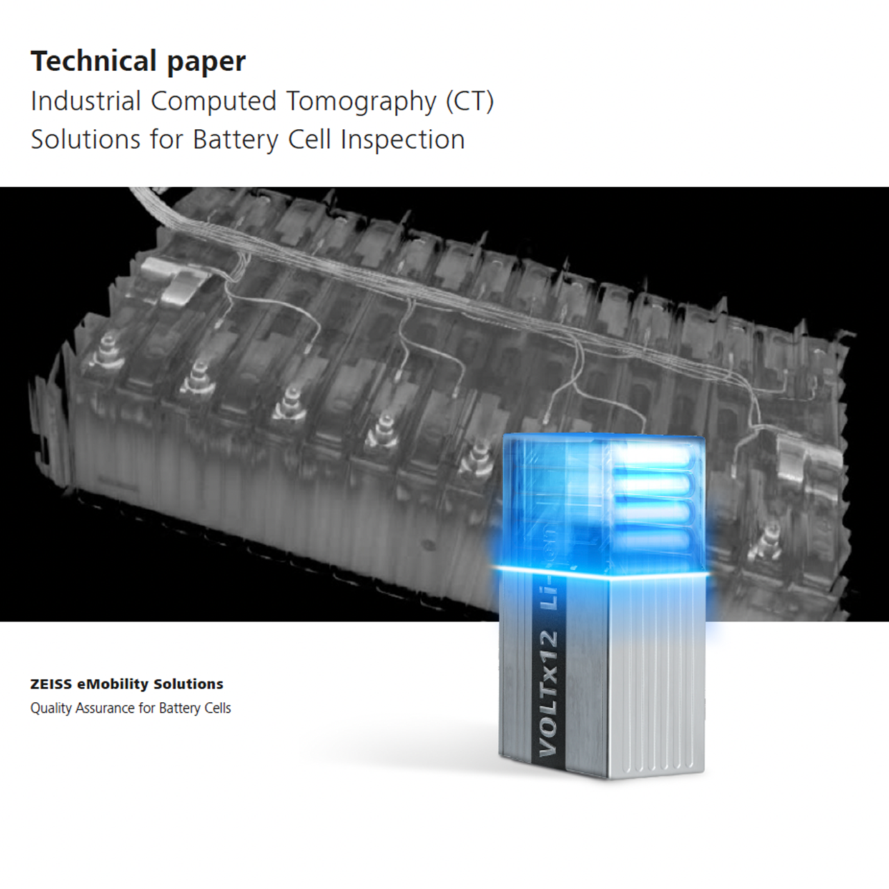 Documento tecnico Soluzioni di tomografia computerizzata (CT) industriale per l’analisi delle celle delle batterie