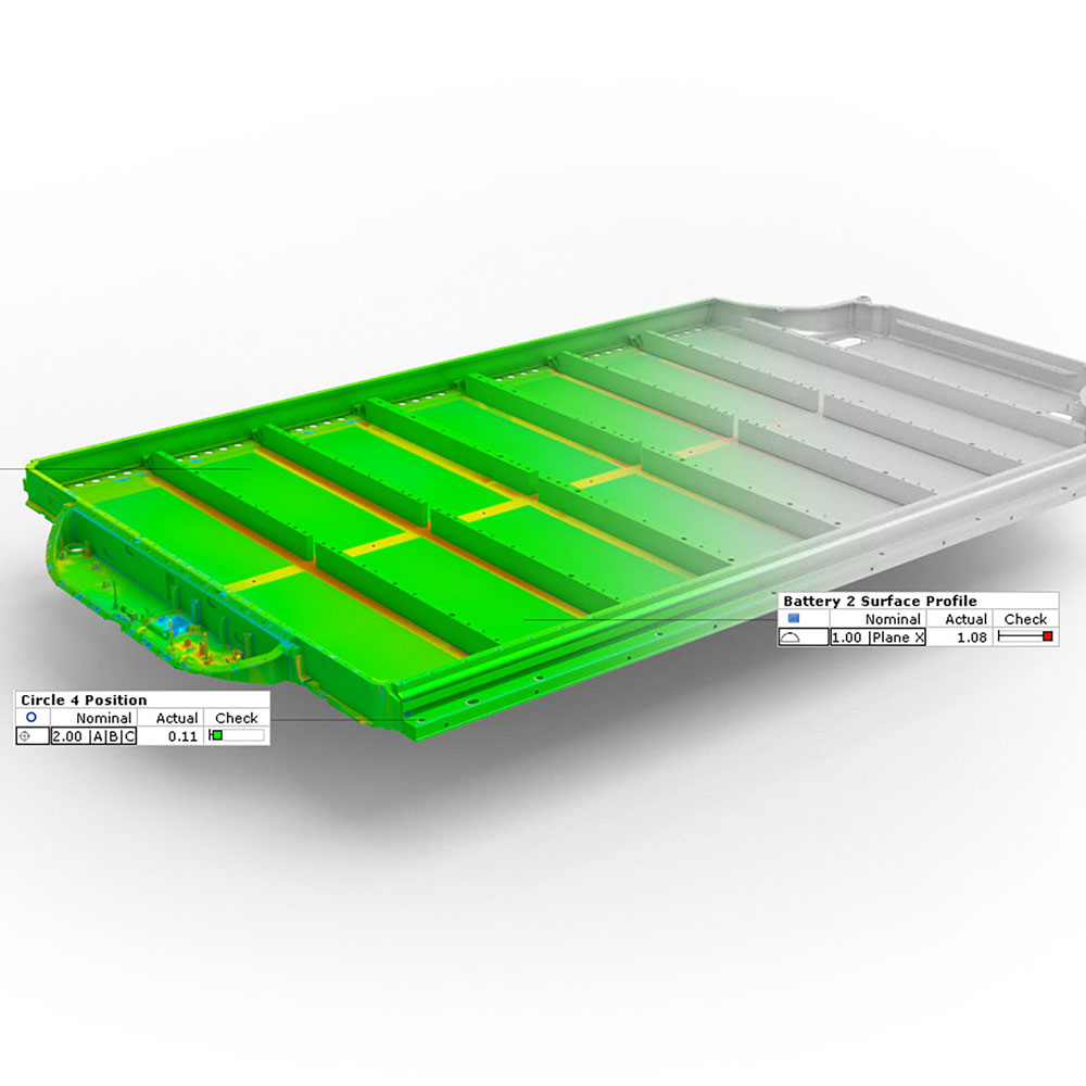 Deviazioni tra gemello digitale e dati CAD 