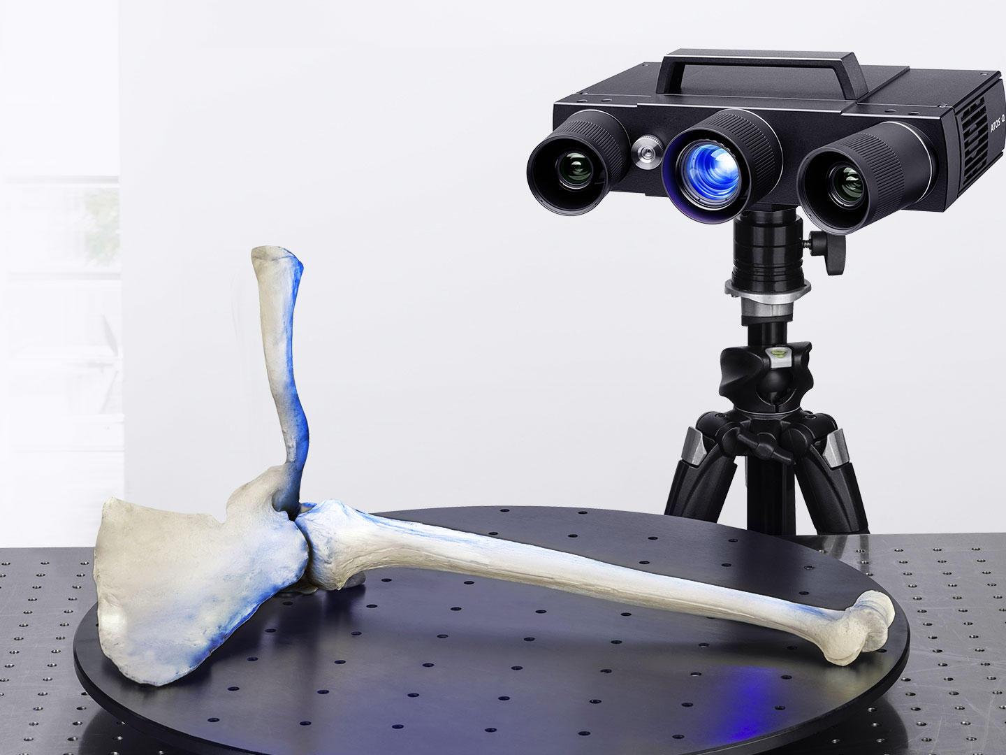 Misurazione ottica delle ossa in ambito forense