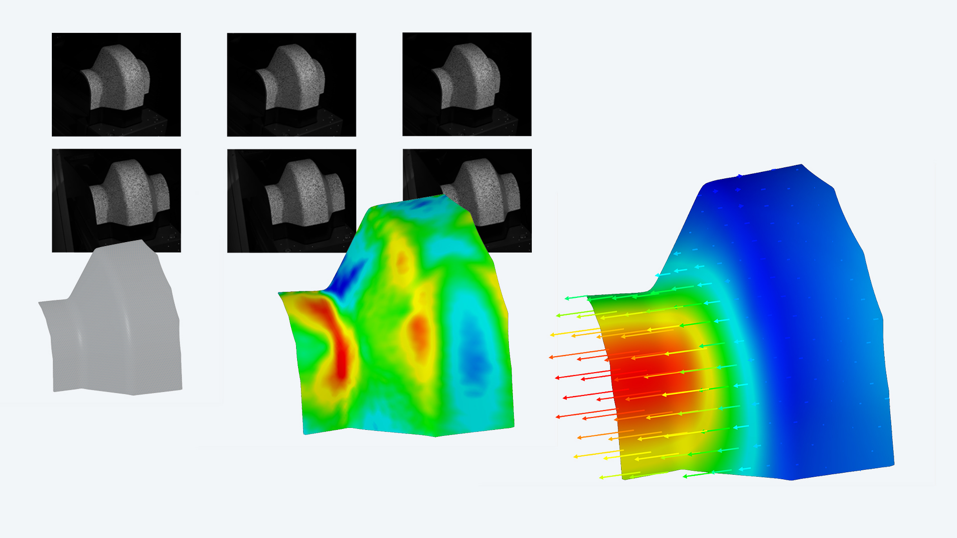 Sollecitazioni, spostamenti 3D e deformazioni 3D