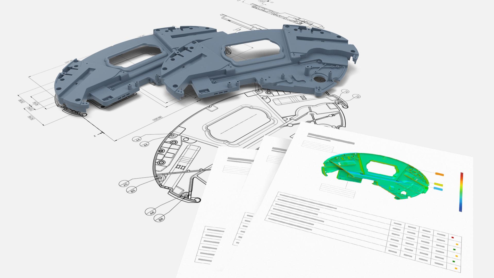 Dai disegni 2D alla visualizzazione dei report con ZEISS INSPECT Optical 3D