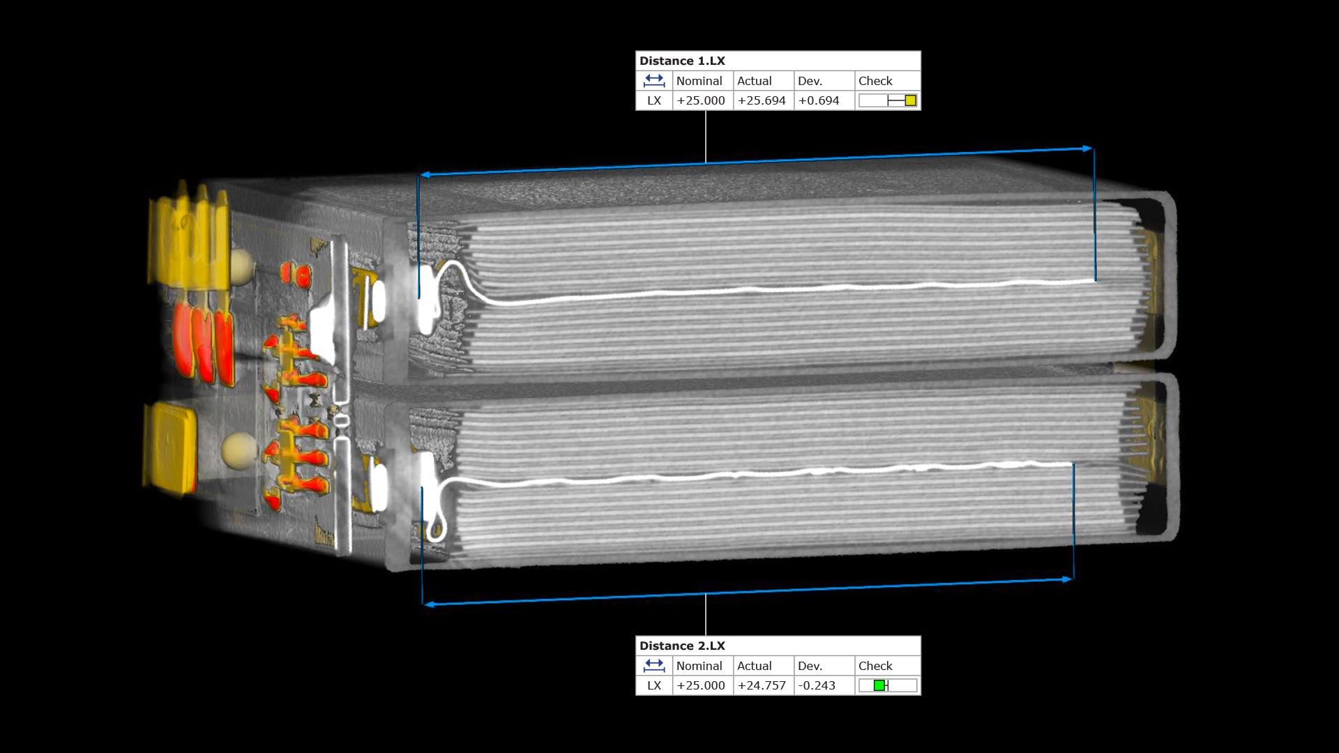 Analisi di una batteria in ZEISS INSPECT X-Ray