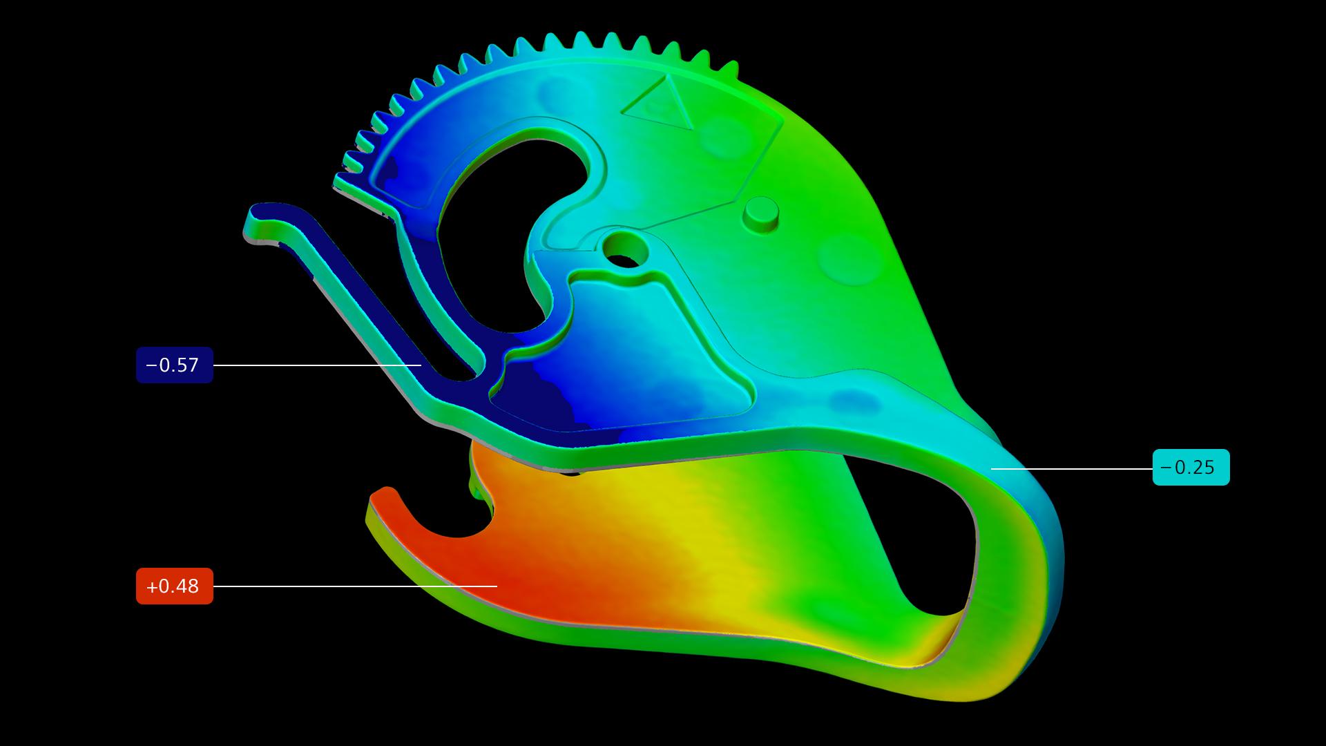 Confronto nominale/effettivo in ZEISS INSPECT X-Ray