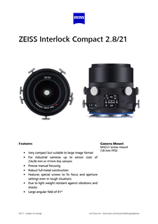 Anteprima immagine di ZEISS Interlock Compact 2.8/21