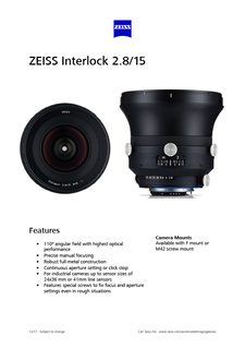 Anteprima immagine di ZEISS Interlock 2.8/15