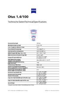 Anteprima immagine di ZEISS Otus 1.4/100