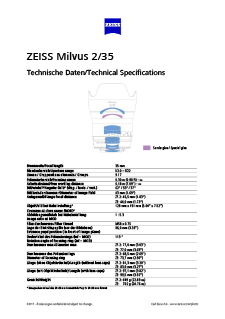 Anteprima immagine di ZEISS Milvus 2/35