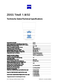 Anteprima immagine di ZEISS Touit 1.8/32