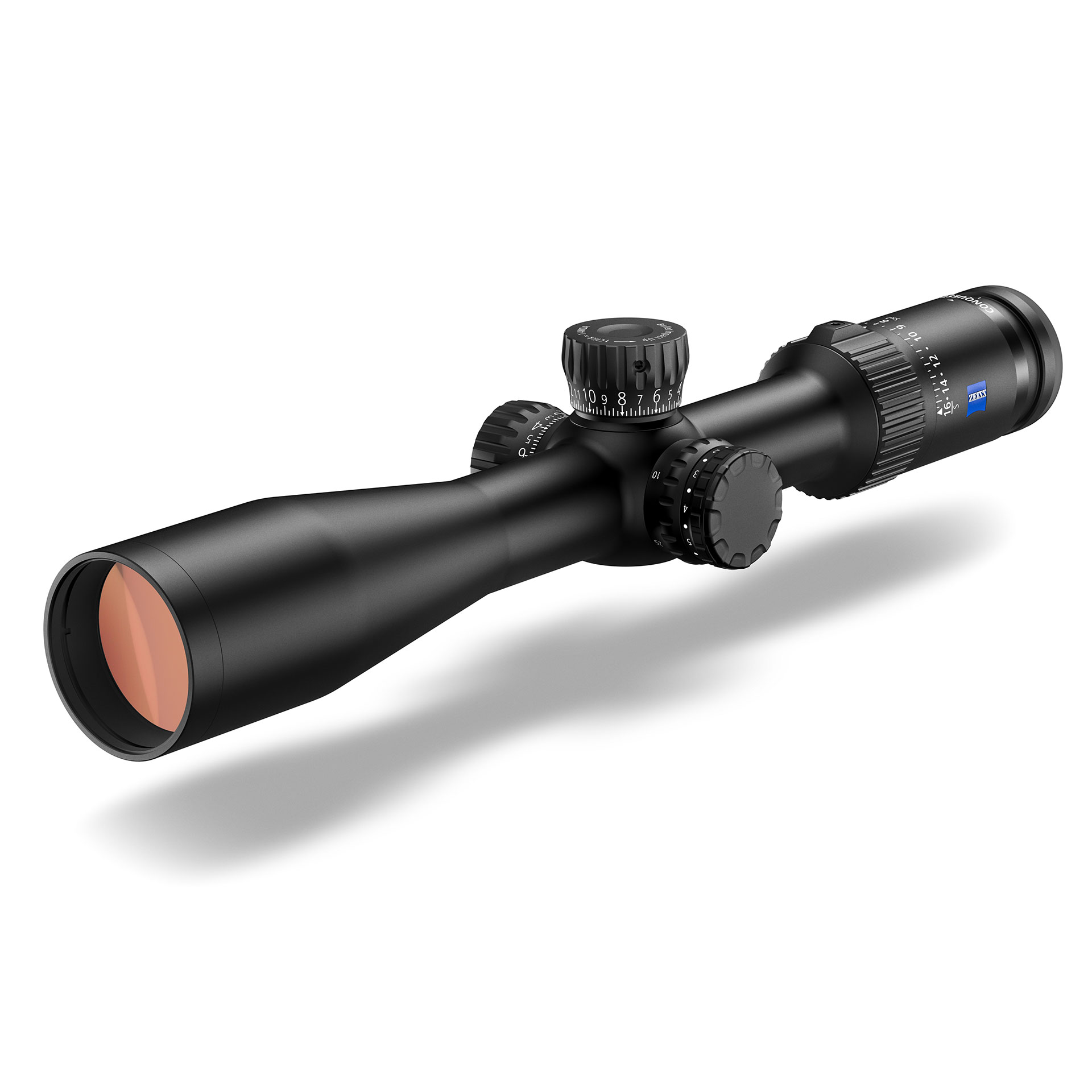 ZEISS Conquest V4 4–16x44 riflescope offering versatile zoom range and precise mechanics for medium to long-range accuracy