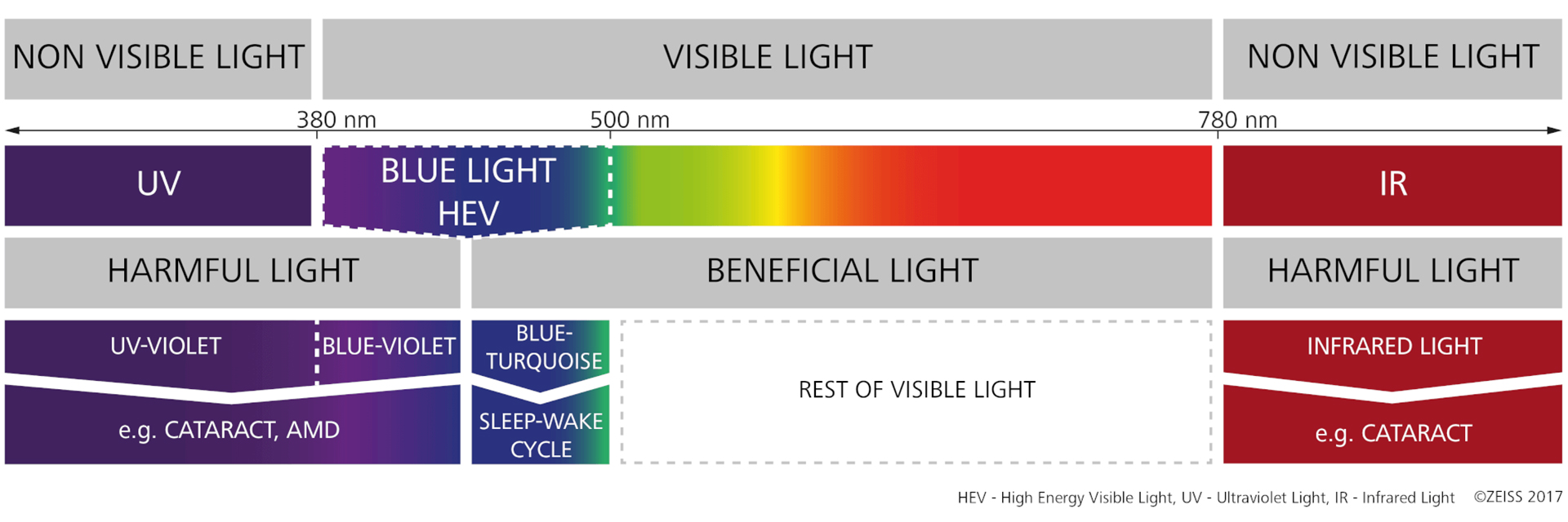 I diversi tipi di luce UV