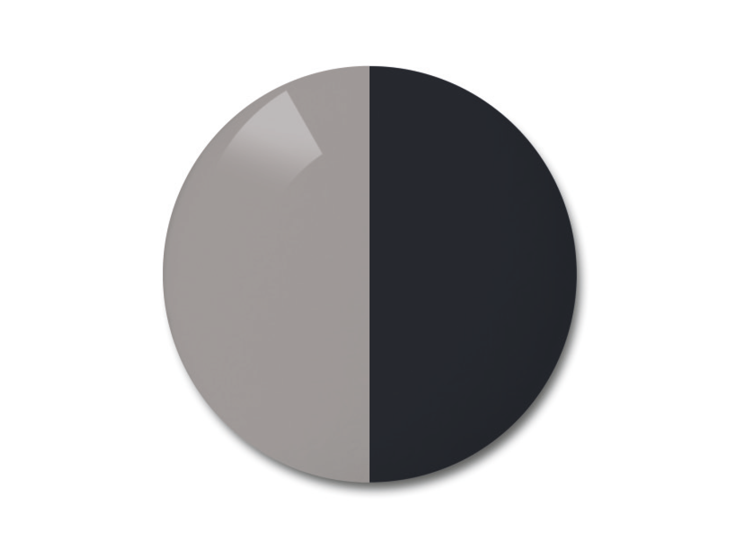 Illustrazione delle lenti polarizzate ZEISS AdaptiveSun nella colorazione grigio in tinta unita